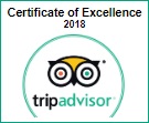 Tripadvisor 2018 Certificate of Excellence